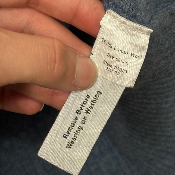 J.Crew Premium Lambswool Sweater Mens M Blue Crewneck Raglan 98323 - Picture 6 of 7